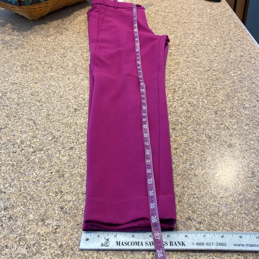 NWT J. Crew High Rise Cameron Pants 0 Style H6573 Color BPL - Picture 10 of 17